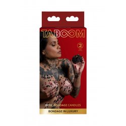 Set 2 bougies rose Bondage - Taboom