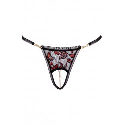 String dentelle ouvert bicolore - Cottelli LINGERIE