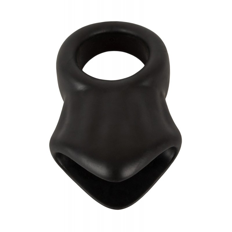 Cock Ring avec Ball Stretcher liquid silicone - Erecto 