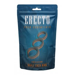 Triple Cock Ring liquid silicone - Erecto