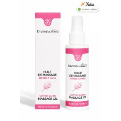 Huile de massage BIO barbe à papa - Divinextases