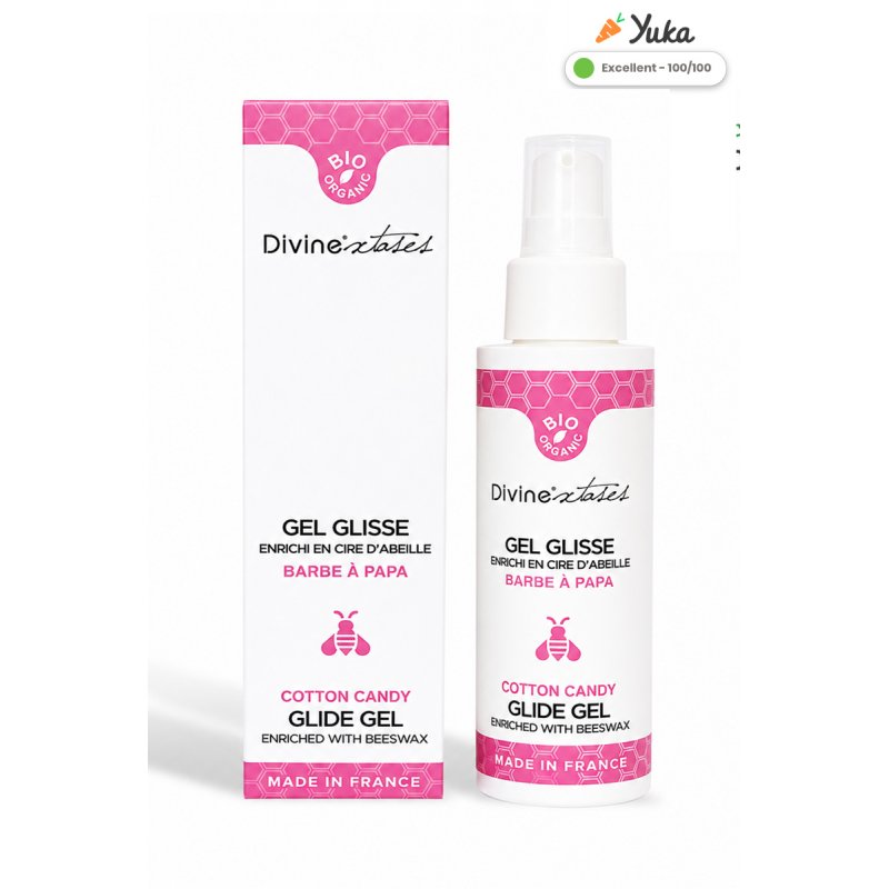 Lubrifiant Bio Barbe à papa 100ml - Divinexstases