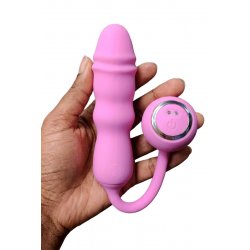 Mini vibro va-et-vient télécommandé - Good Vibes Only
