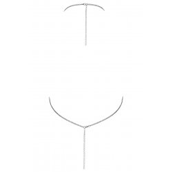 Top en métal argenté - Cottelli ACCESSOIRES