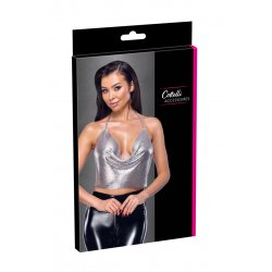 Top en métal argenté - Cottelli ACCESSOIRES