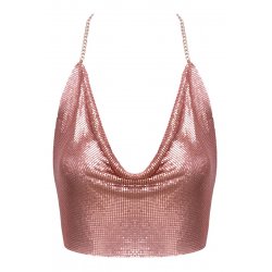 Top en métal doré rose - Cotelli ACCESSOIRES
