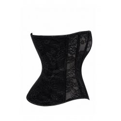 Corset One More Kiss F406 - Noir Handmade