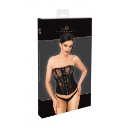 Corset One More Kiss F406 - Noir Handmade
