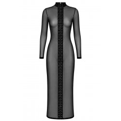 Robe longue Do Not Disturb F410 - Noir Handmade