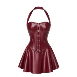 Mini robe corset Dark Romance F397 - Noir Handmade