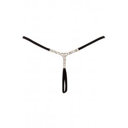 String ouvert bijou strass - Cotelli Lingerie