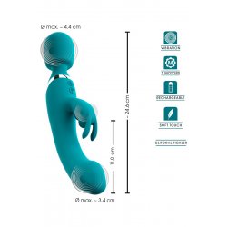 Vibromasseur 3 en 1 Wand et Rabbit - Sweet Smile