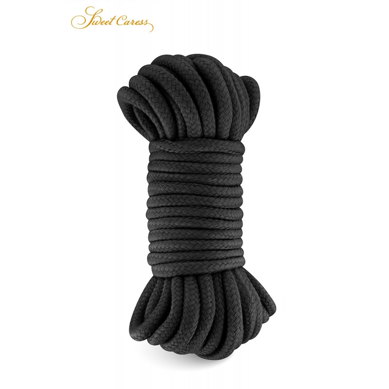 Corde de bondage noire 10m - Sweet Caress Corde de bondage noire 10m - Sweet Caress