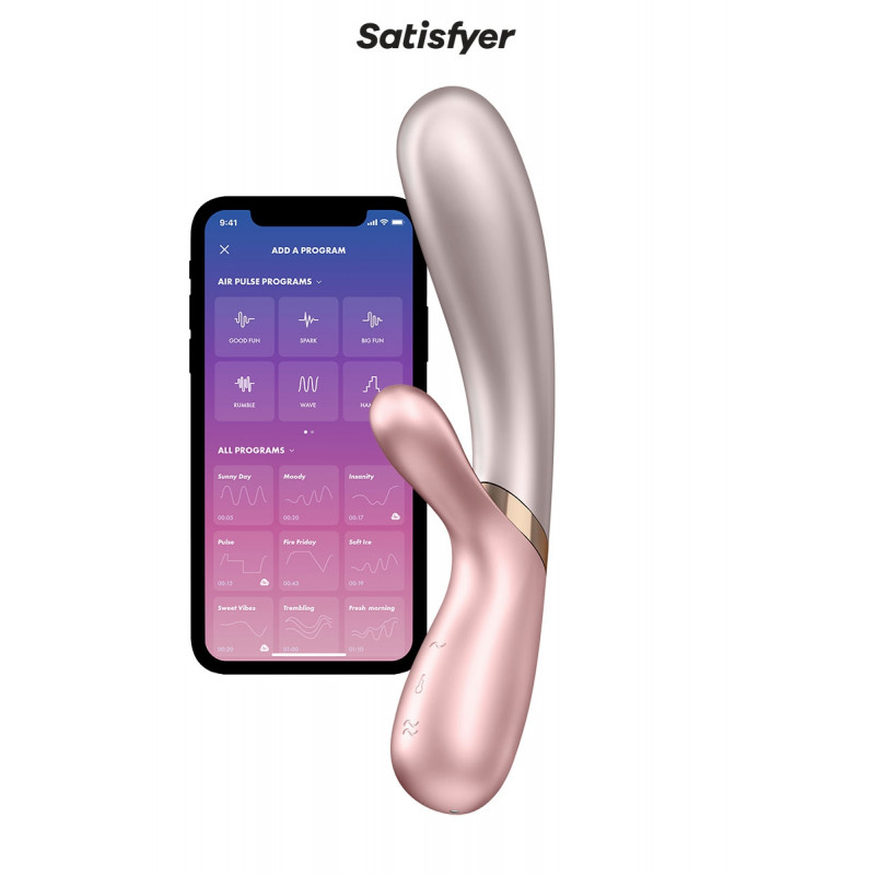 Rabbit chauffant Hot Lover rose - Satisfyer