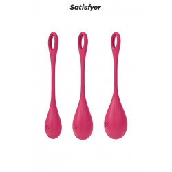 Kit d'entrainement pelvien Yoni Power 1 Rouge - Satisfyer