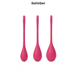 Kit d'entrainement pelvien Yoni Power 1 Rouge - Satisfyer