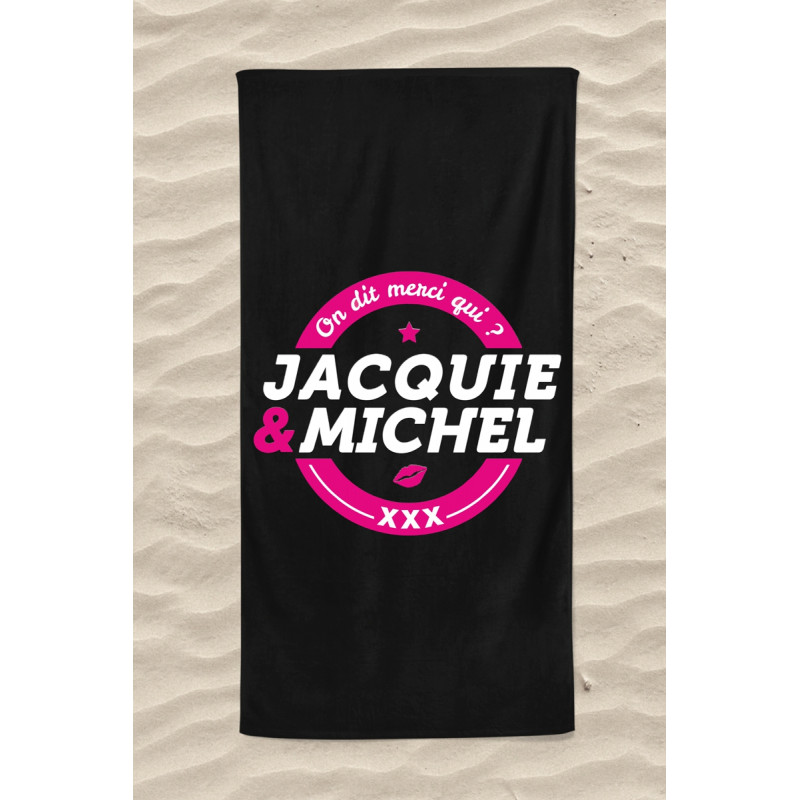 Serviette de plage Jacquie et Michel Classique Serviette de plage Jacquie et Michel Classique