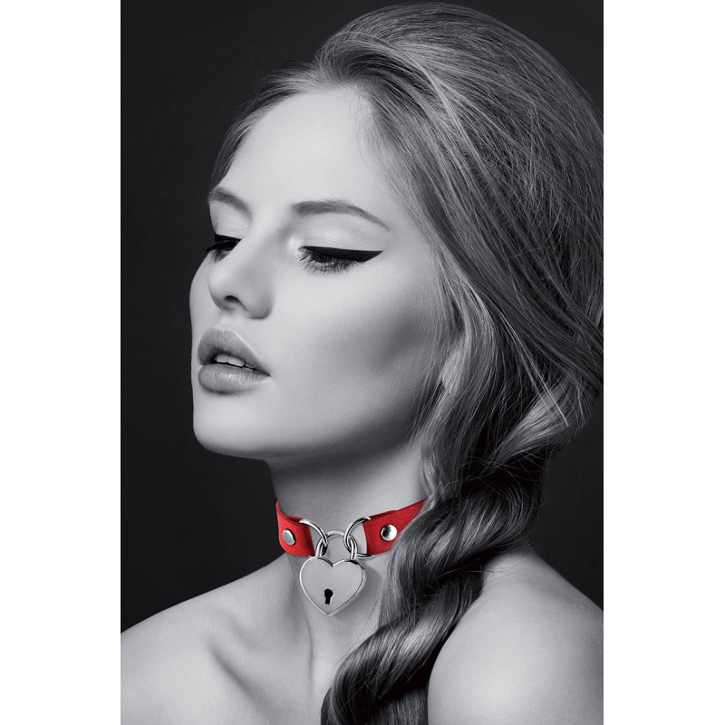 Collier rouge cadenas coeur - Bijoux Pour Toi Collier rouge cadenas coeur - Bijoux Pour Toi