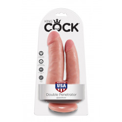 Gode double pénétration 15cm - King Cock