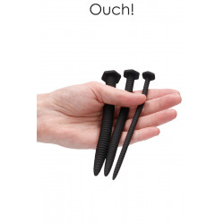 Set de 3 plugs urétraux Grandes Vis - Ouch!