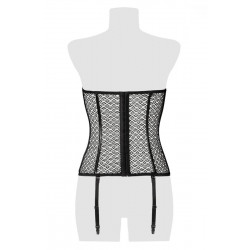 Corset bustier à jarretelles - Grey Velvet