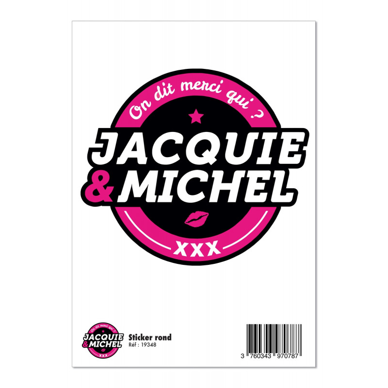 Grand sticker J&M rond noir Grand sticker J&M rond noir