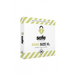 36 préservatifs Safe King Size XL