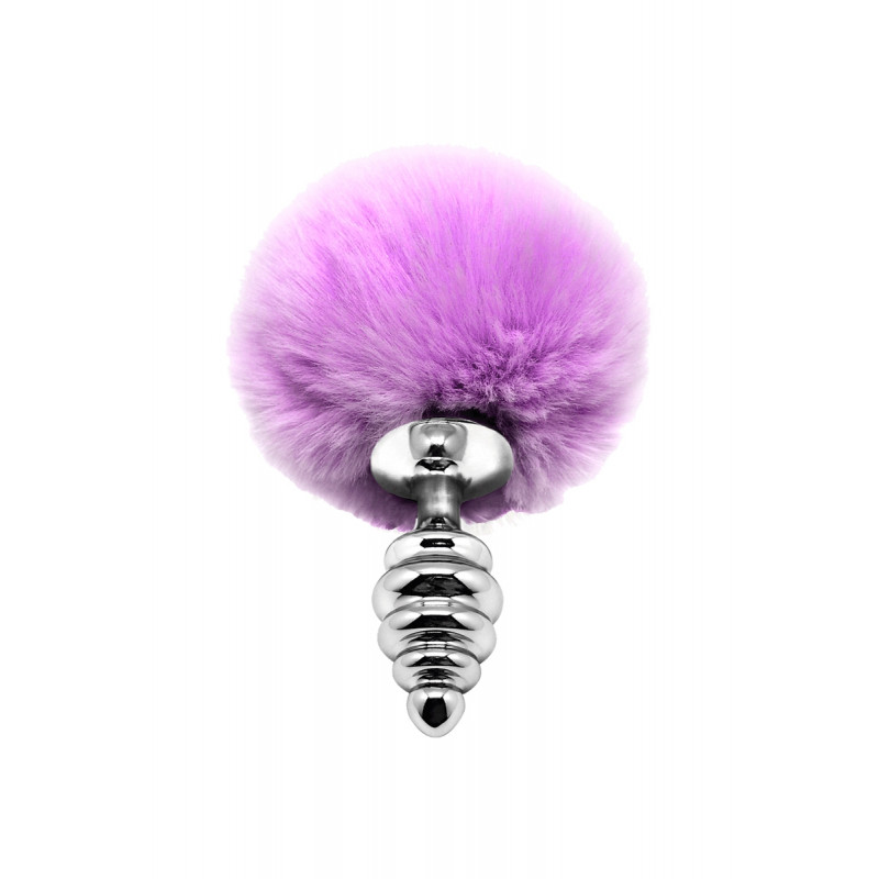 Plug métal Fluffy Twist S mauve - Alive