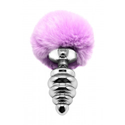 Plug métal Fluffy Twist L mauve - Alive