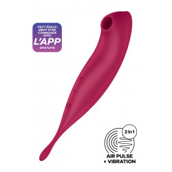 Stimulateur Satisfyer Twirling Pro+ Connecté rouge