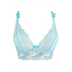 Soutien-gorge dentelle bleu V-10121 - Axami