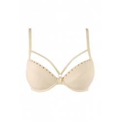 Soutien-gorge push-up beige V-10341 - Axami