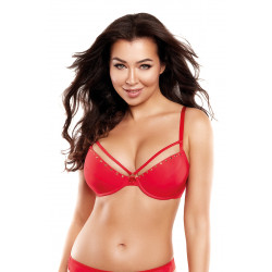 Soutien-gorge push-up rouge V-10351 - Axami