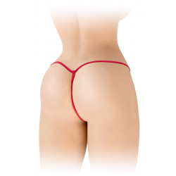 String ficelle ouvert Sandra rouge - Fashion Secret