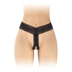 String ouvert Anita noir - Fashion Secret